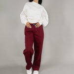 Üç İplik Şardonlu Crop Sweatshirt & Clas Cepli Eşofman